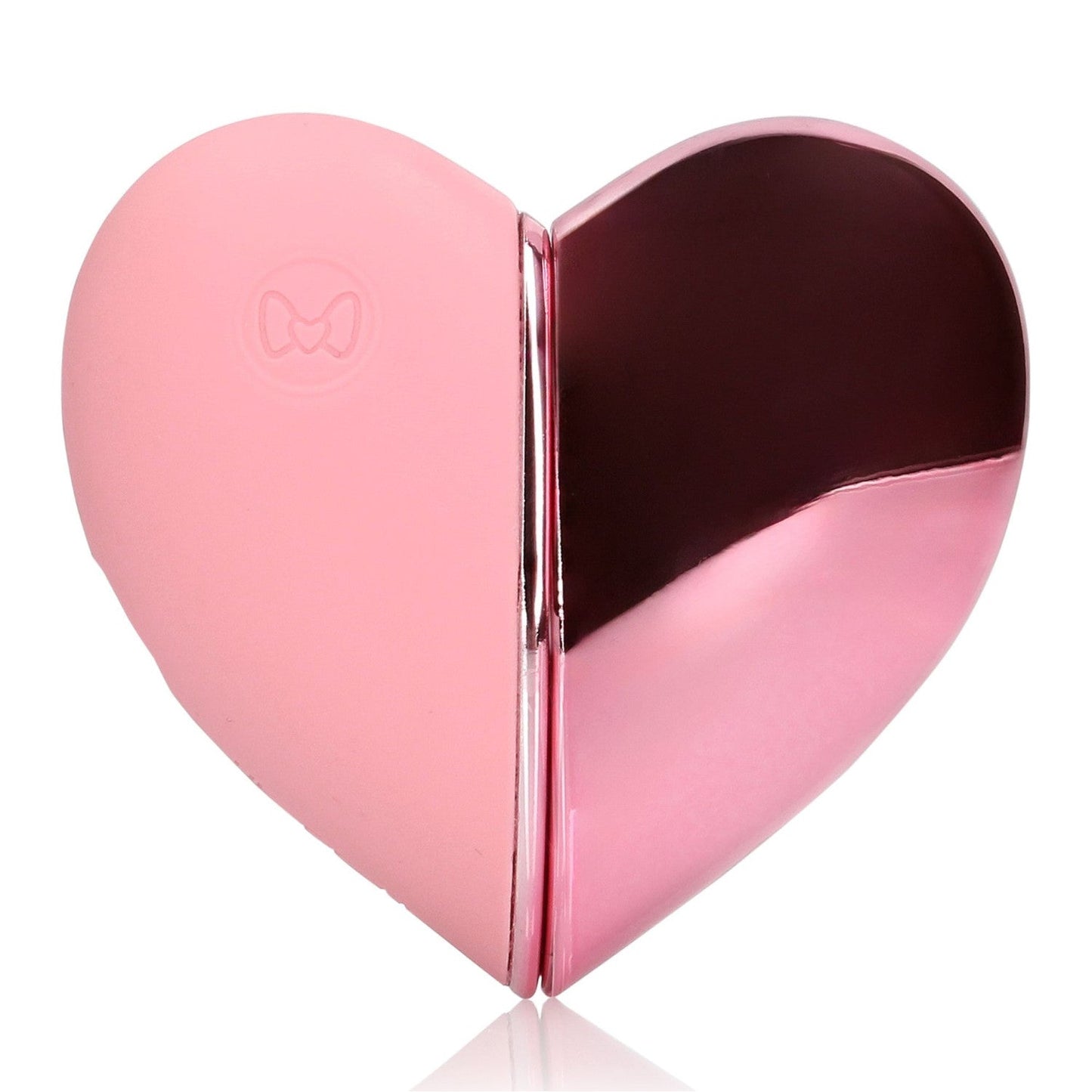 Loveline Tapping Heart Clitoral Stimulator Vibrator Pink Arabesque