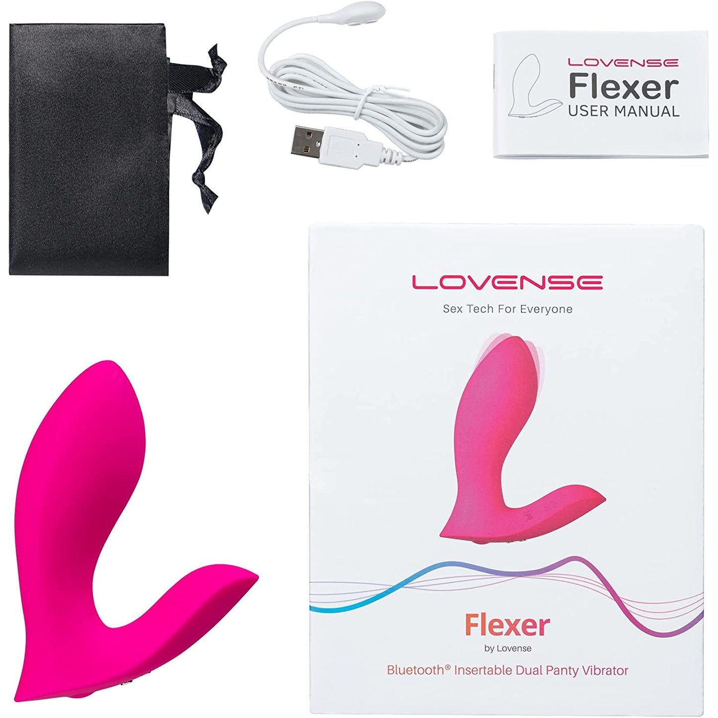 Lovense Flexer Insertable App-Controlled Dual Panties Vibrator