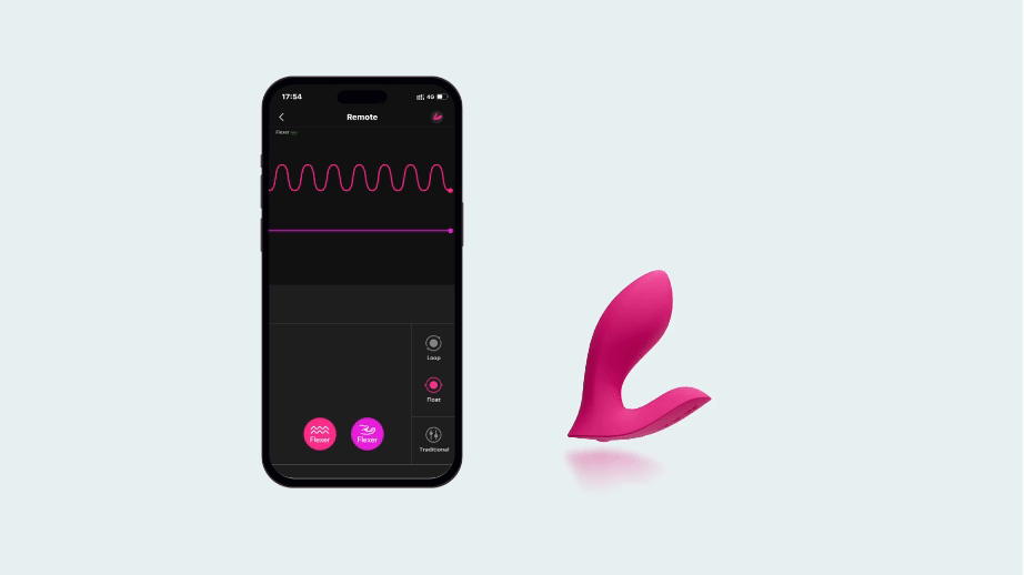 Lovense Flexer Insertable App-Controlled Dual Panties Vibrator