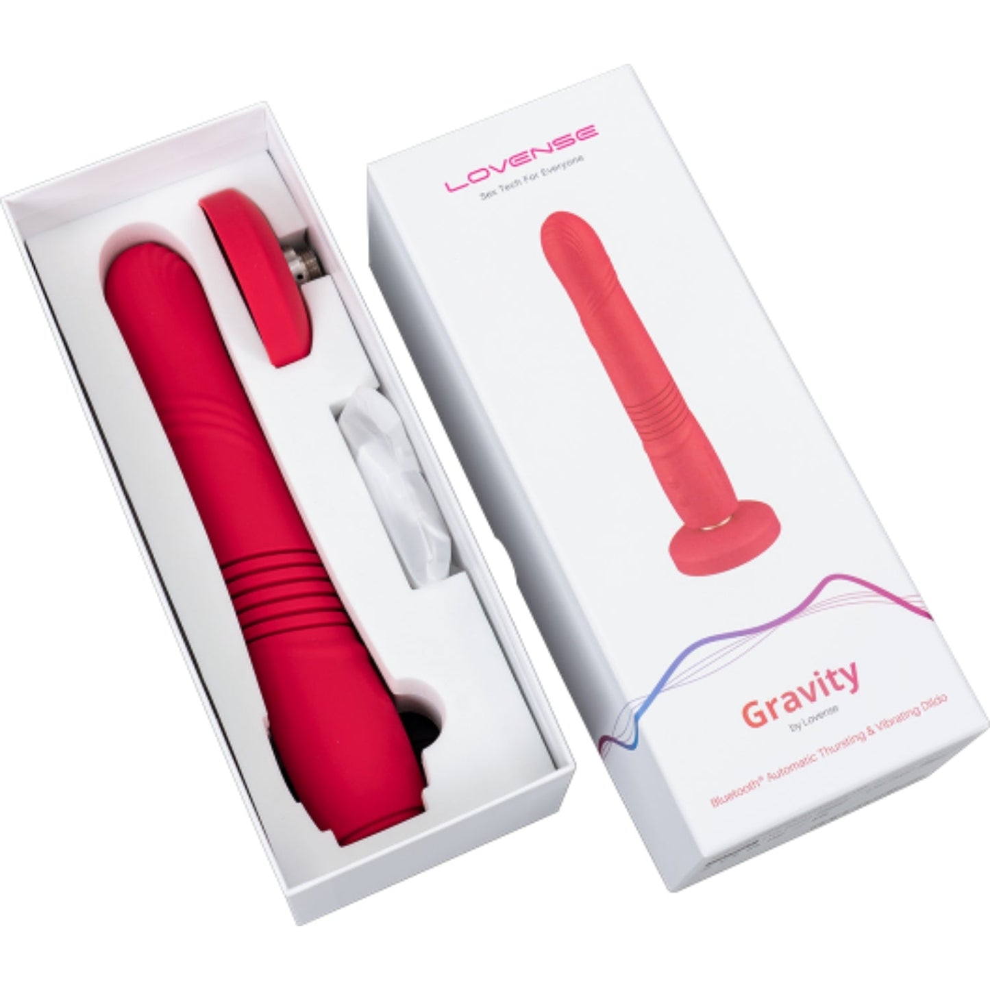 Lovense Gravity App-Controlled, Automatic Thrusting & Vibrating Dildo