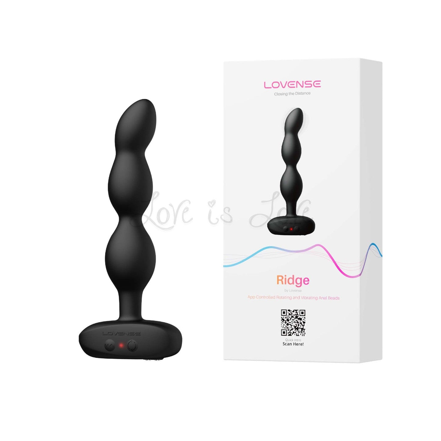 Lovense Ridge App-Controlled Vibrating and Rotating Anal Beads