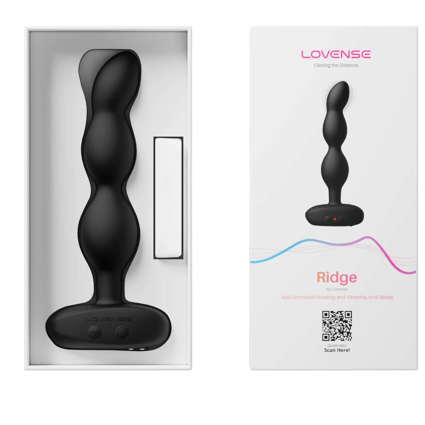 Lovense Ridge App-Controlled Vibrating and Rotating Anal Beads