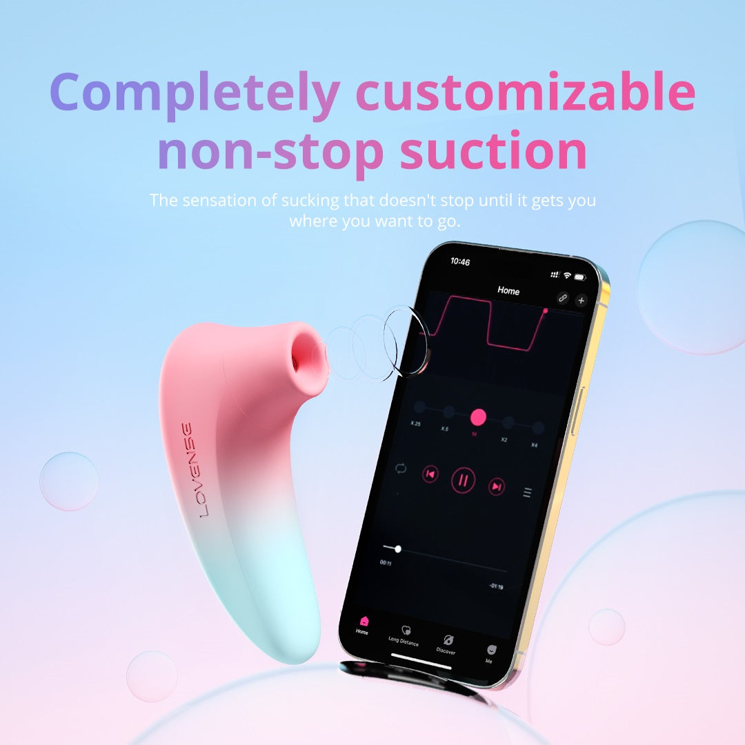 Lovense Tenera 2 App-Controlled Clitoral Suction Stimulator (Unique Suction Sensation)