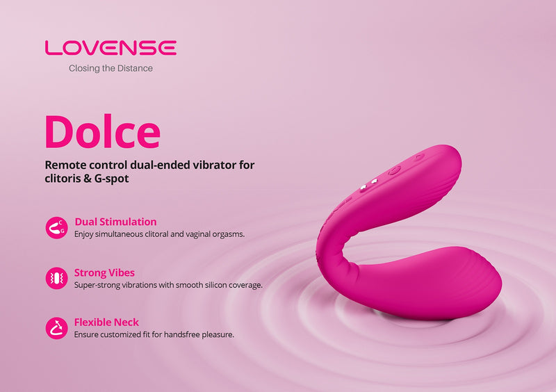 Lovense Dolce Posable Dual Stimulator App-Controlled [Authorized Dealer]