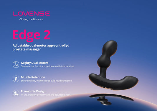 Lovense?Edge 2 App-Controlled Prostate Massager [Authorized Dealer]
