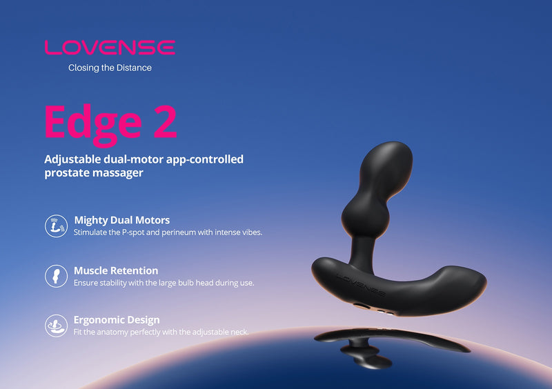 Lovense?Edge 2 App-Controlled Prostate Massager [Authorized Dealer]