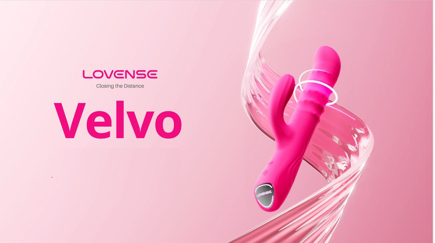 Lovense Velvo App-Controlled Rotating Beaded G-Spot & Clit Rabbit Vibrator