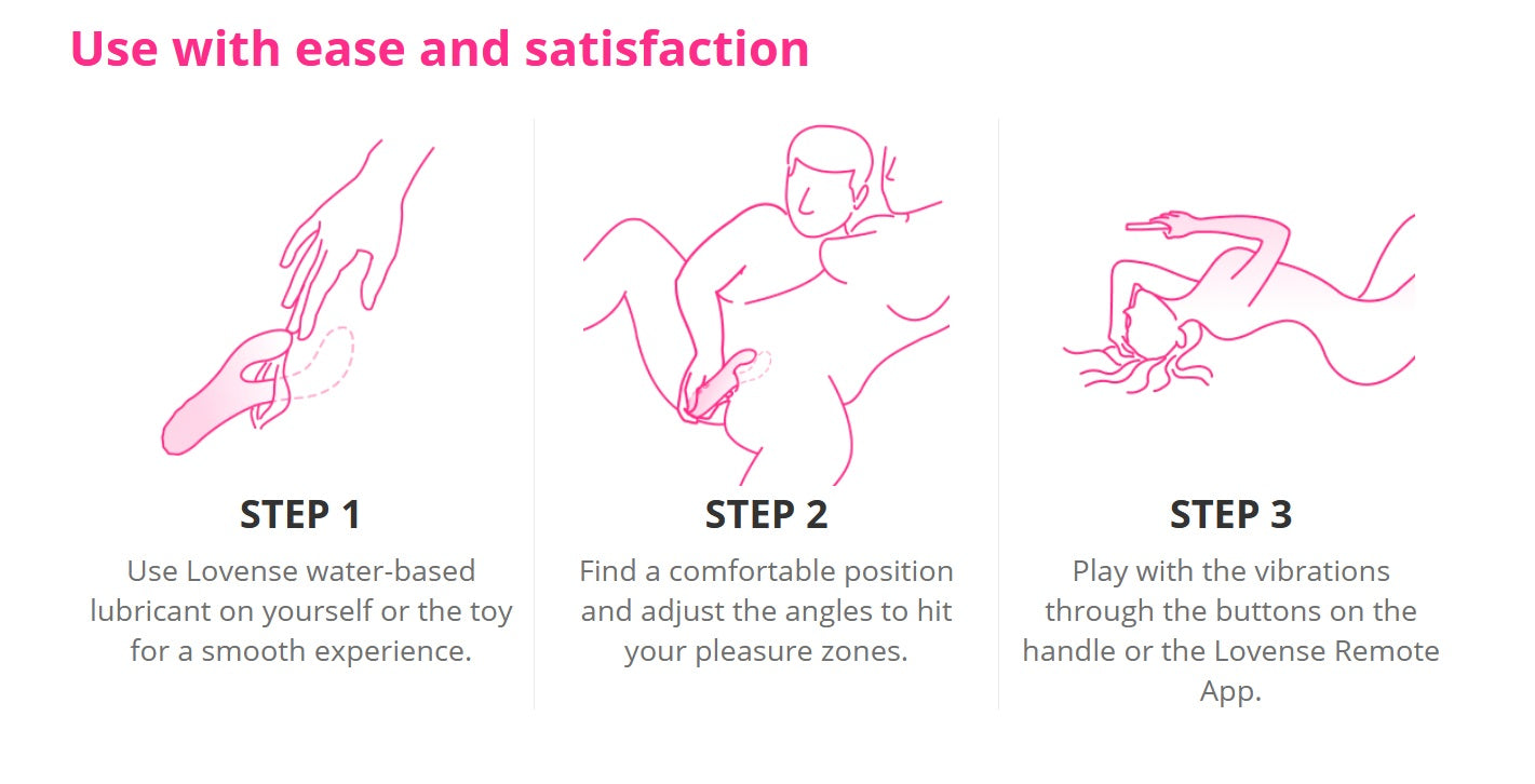 Lovense Osci 3 App-Controlled Oscillating, Vibrating and Heating Rabbit Vibrator