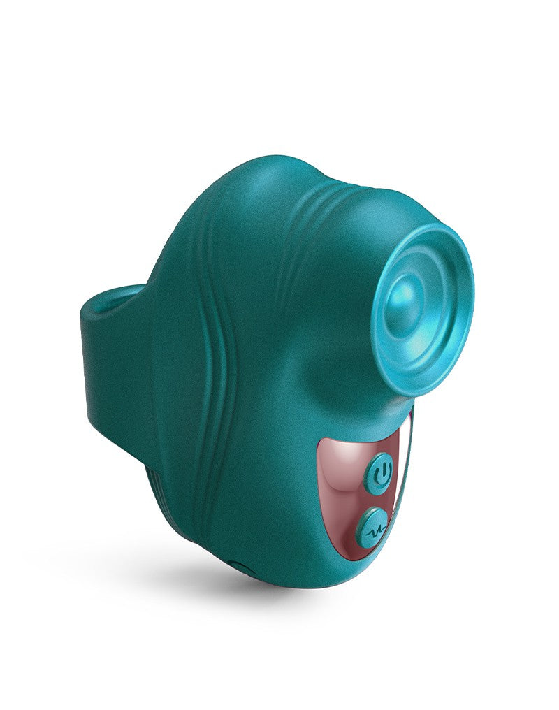 Love to Love Kisscool Tapping Finger Vibrator - Iridescent Green [Limited Period SALE]