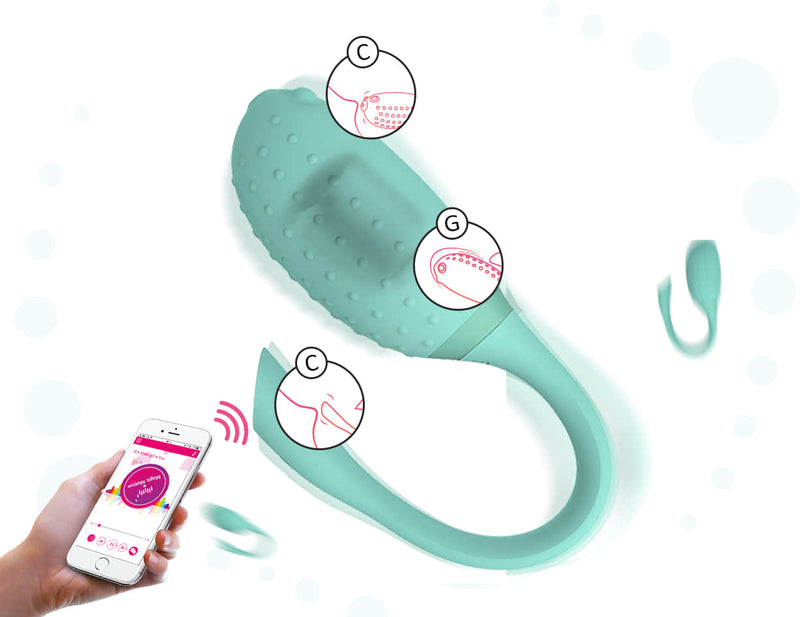 Magic Motion Fugu App Controlled Egg Vibrator Green