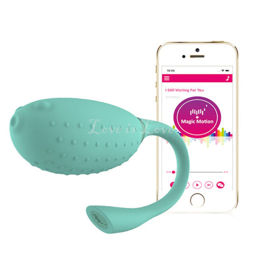 Magic Motion Fugu App Controlled Egg Vibrator Green