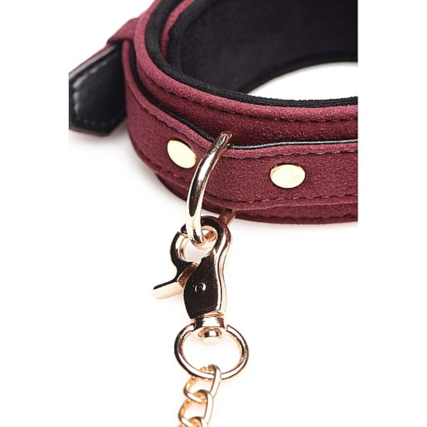 Master Series 6 Piece Velvet Bondage Set Burgundy