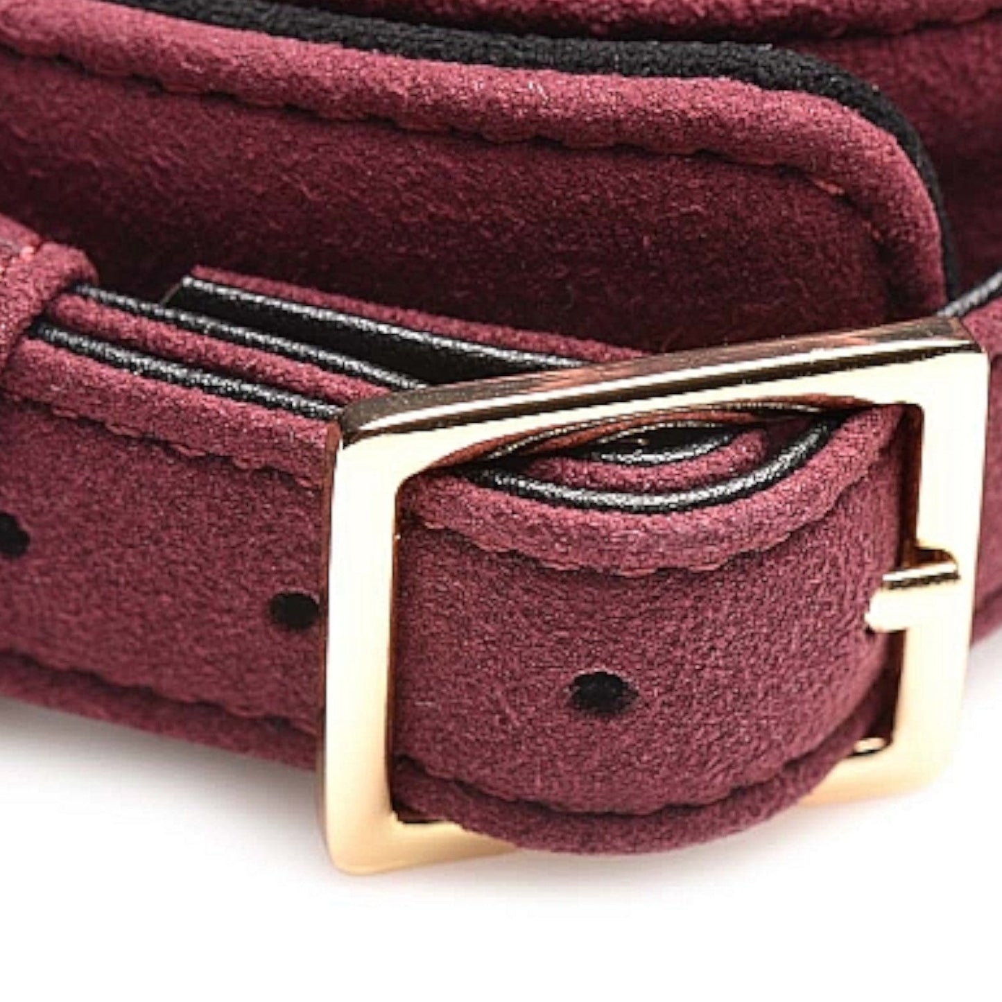 Master Series 6 Piece Velvet Bondage Set Burgundy