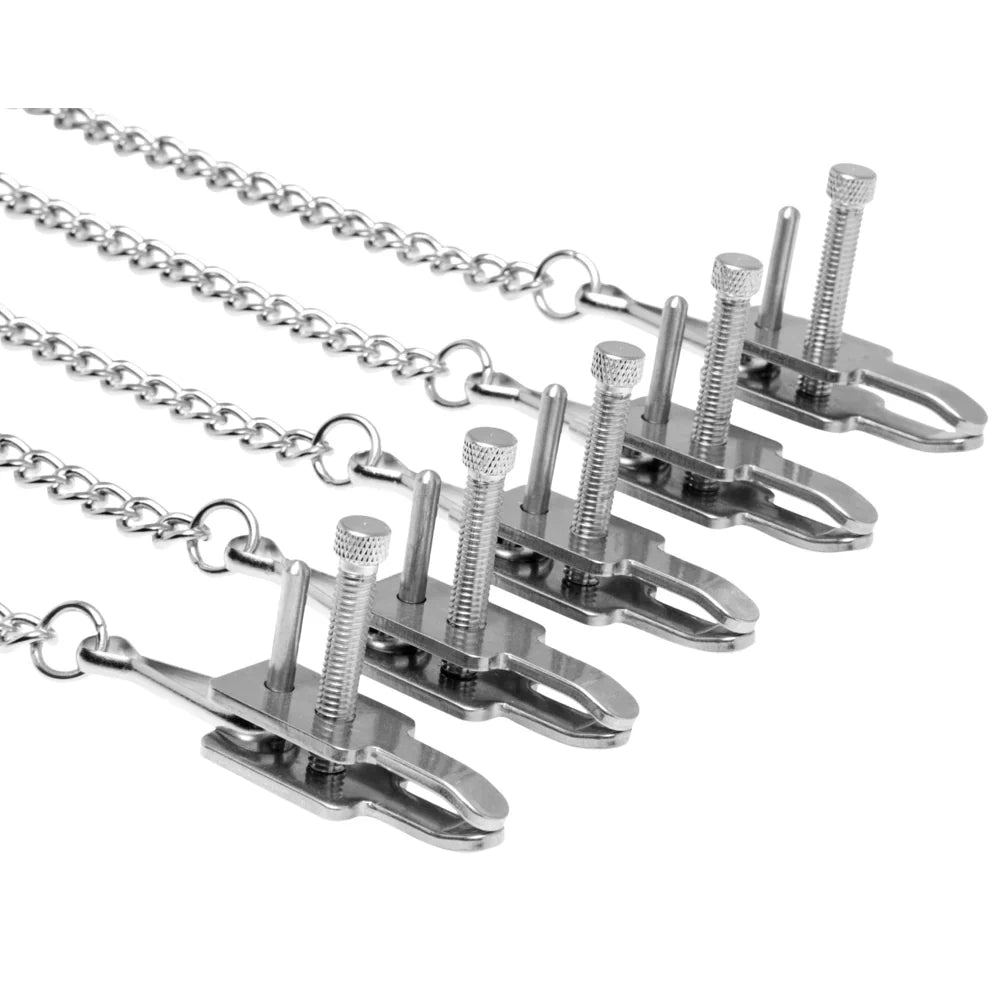 Master Series Game Of Chains Extreme Clamp Bondage System
