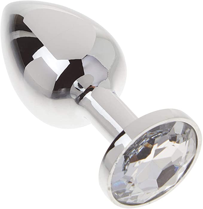 Master Series Opulence Jewel Accented Steel Plug Diamond Weighted 145grams (Good Reviews)