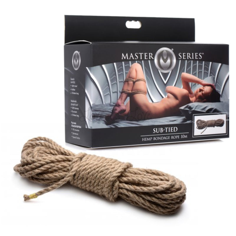 Master?Series?Sub-Tied Hemp Bondage Rope 10M
