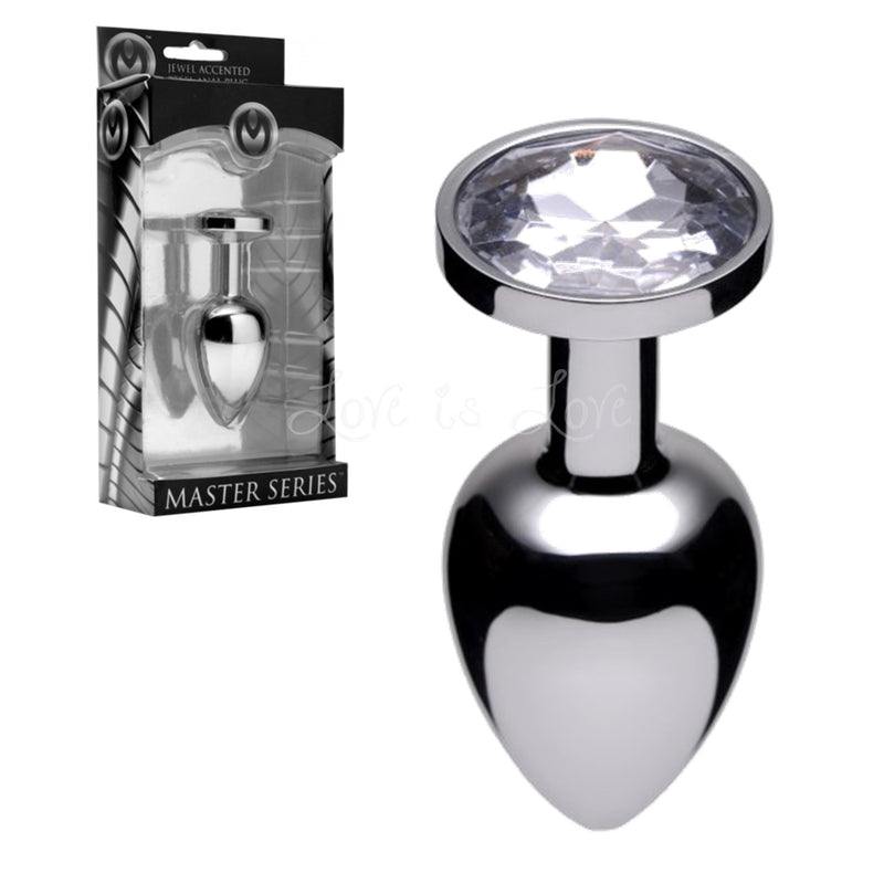 Master Series Opulence Jewel Accented Steel Plug Diamond Weighted 145grams (Good Reviews)