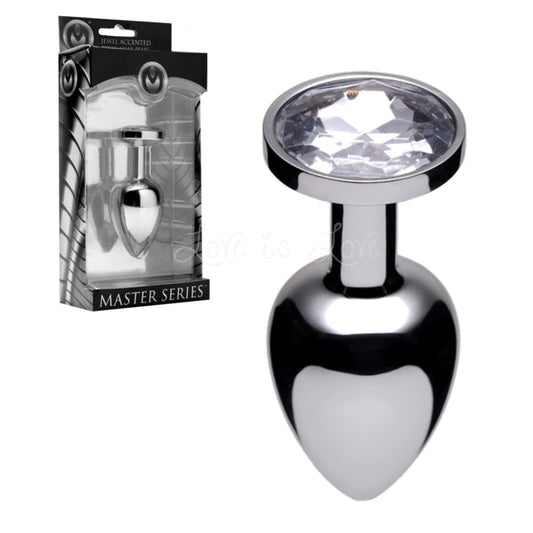 Master Series Opulence Jewel Accented Steel Plug Diamond Weighted 145grams (Good Reviews)