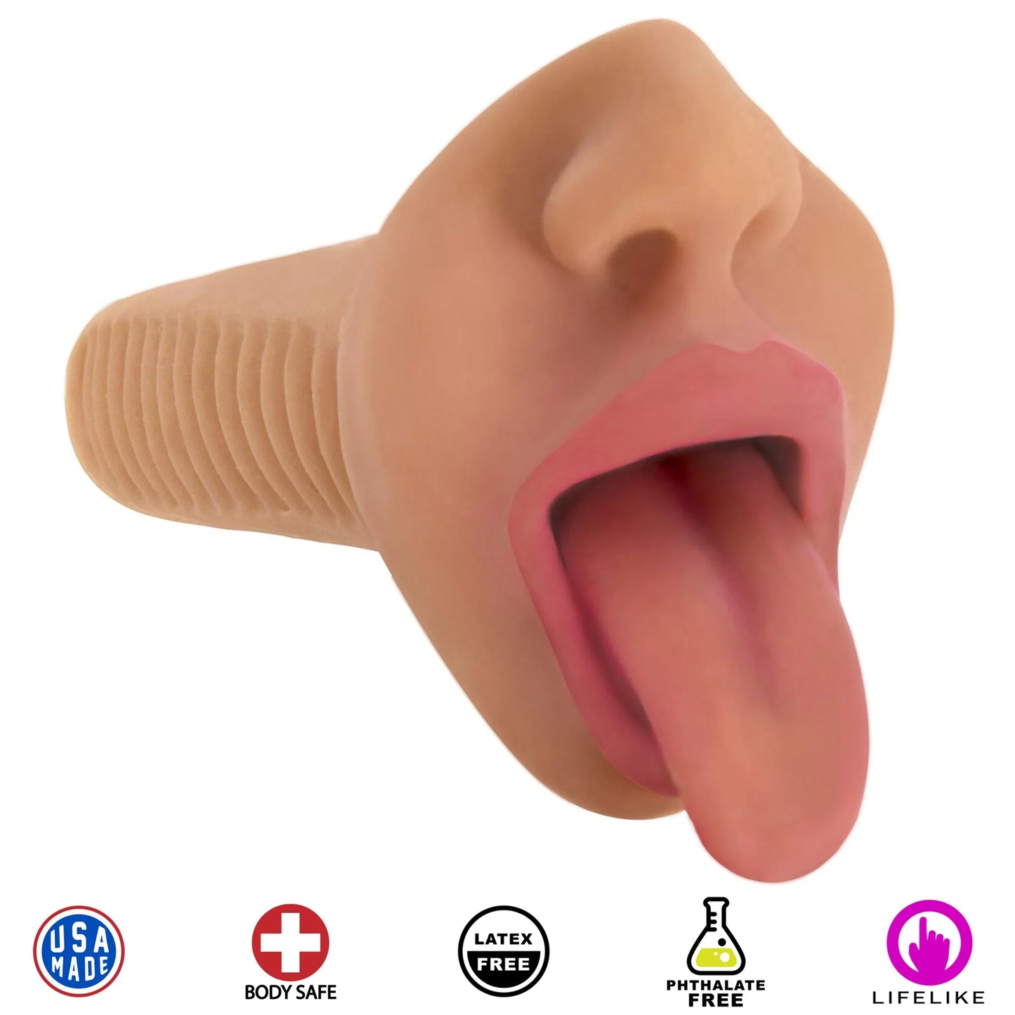 Curve Toys Mistress Selene The Perfect Suck Vibrating Deep Throat Mouth Stroker