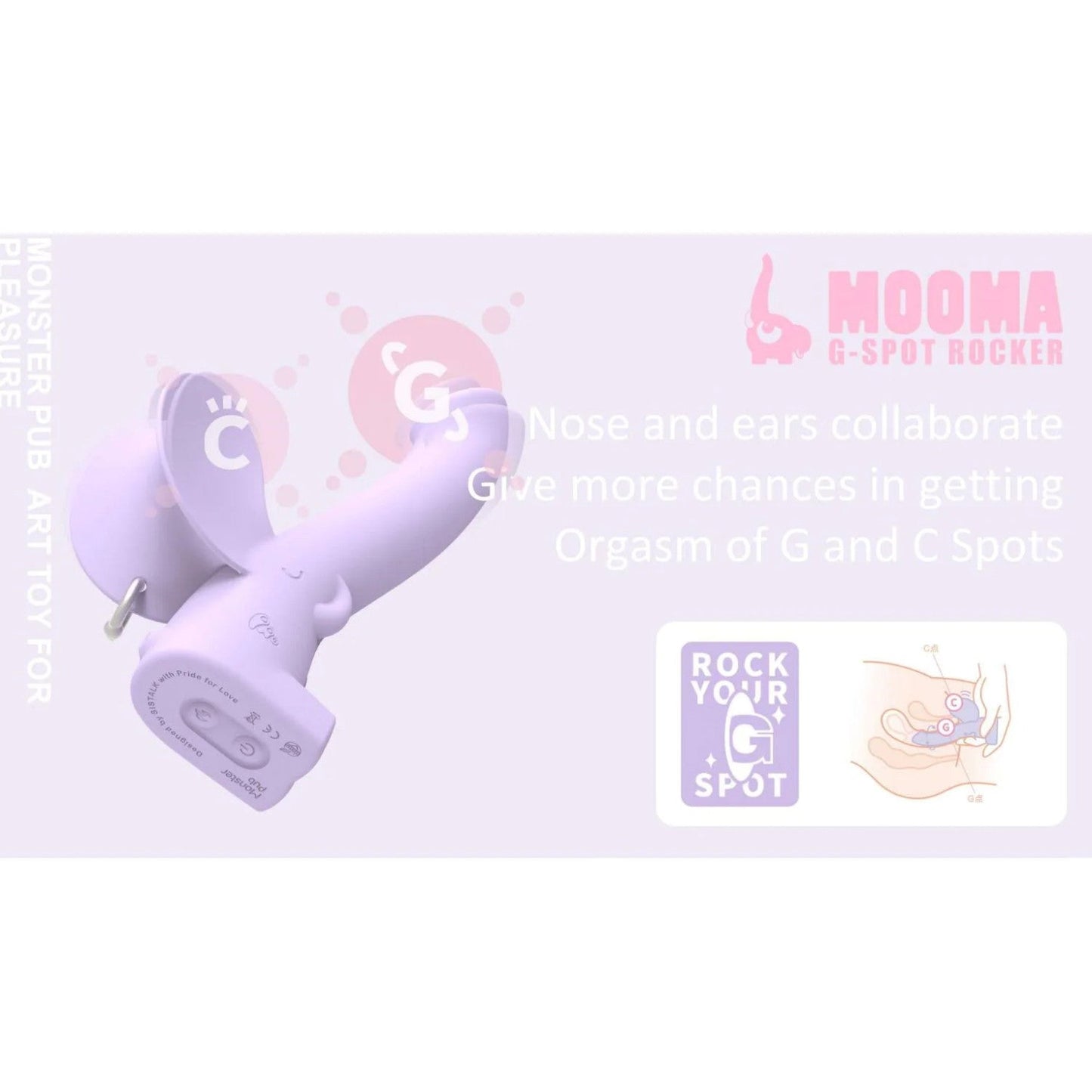 Monster Pub Mooma Smart Heating G-spot Massager Purple