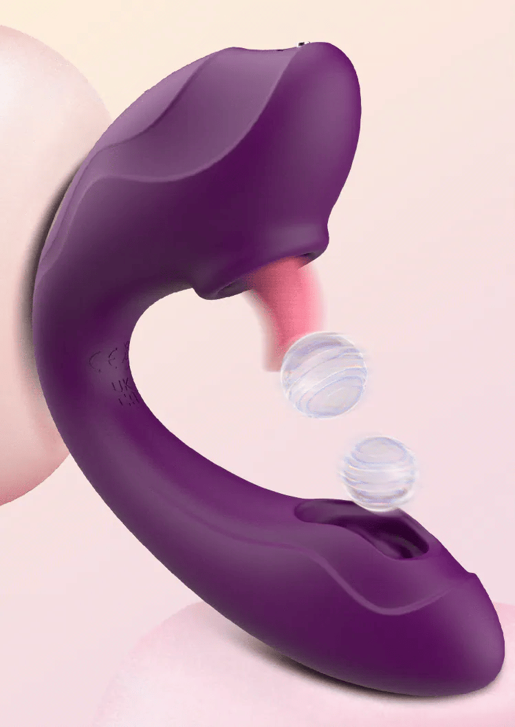 MyToys MyLicker Dual-Head Tongue Licking Vibrator Purple