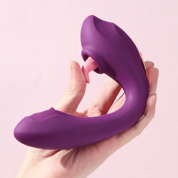 MyToys MyLicker Dual-Head Tongue Licking Vibrator Purple