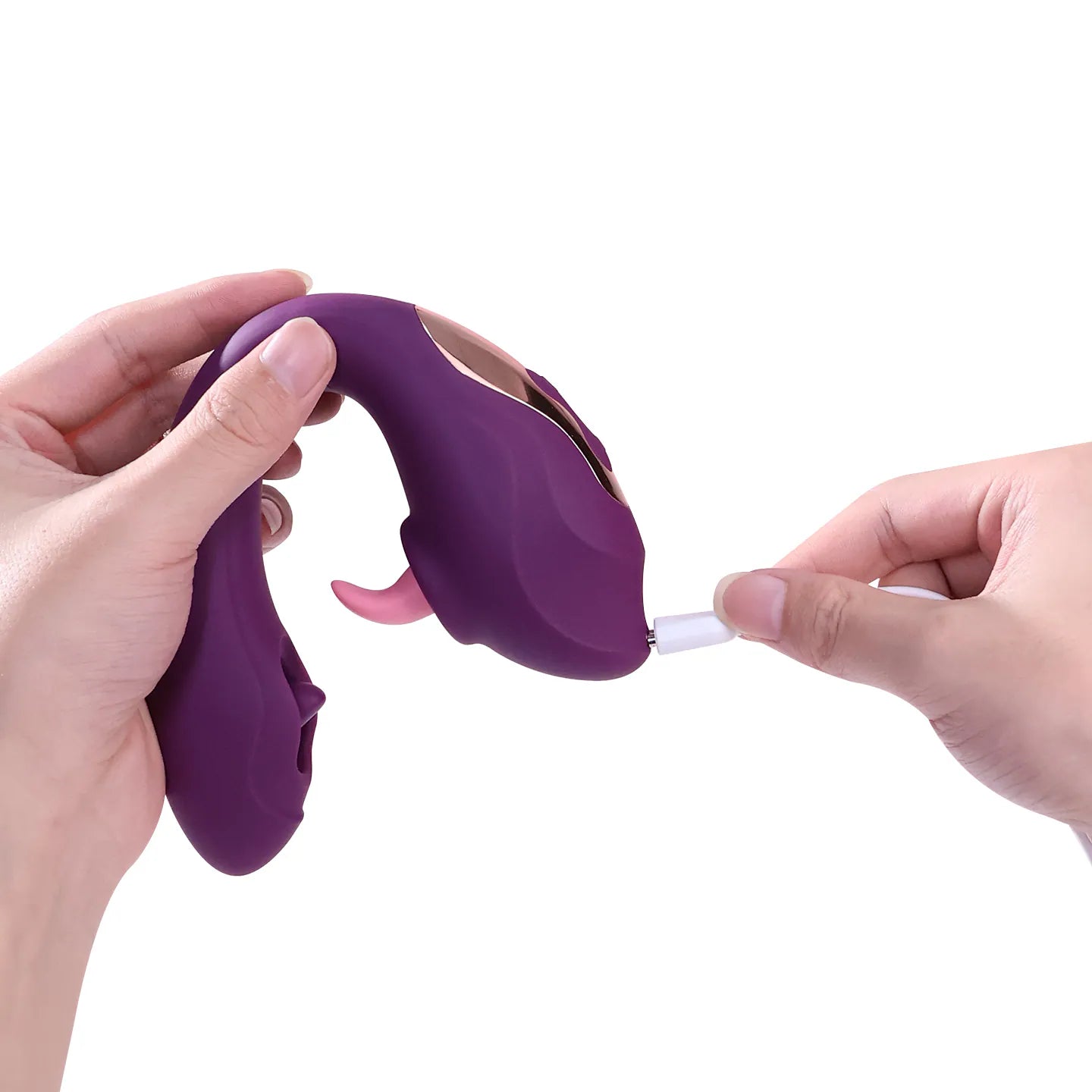 MyToys MyLicker Dual-Head Tongue Licking Vibrator Purple