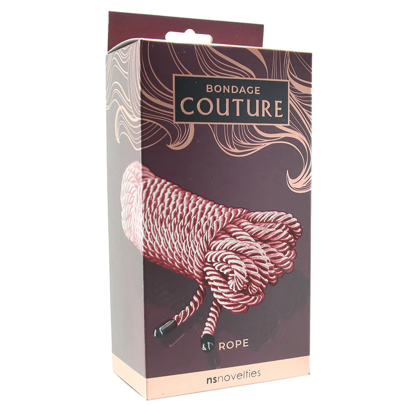 NS Novelties Bondage Couture Rope 25 Feet Blue or Rose Gold