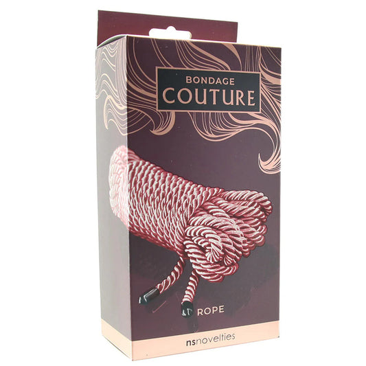 NS Novelties Bondage Couture Rope 25 Feet Blue or Rose Gold