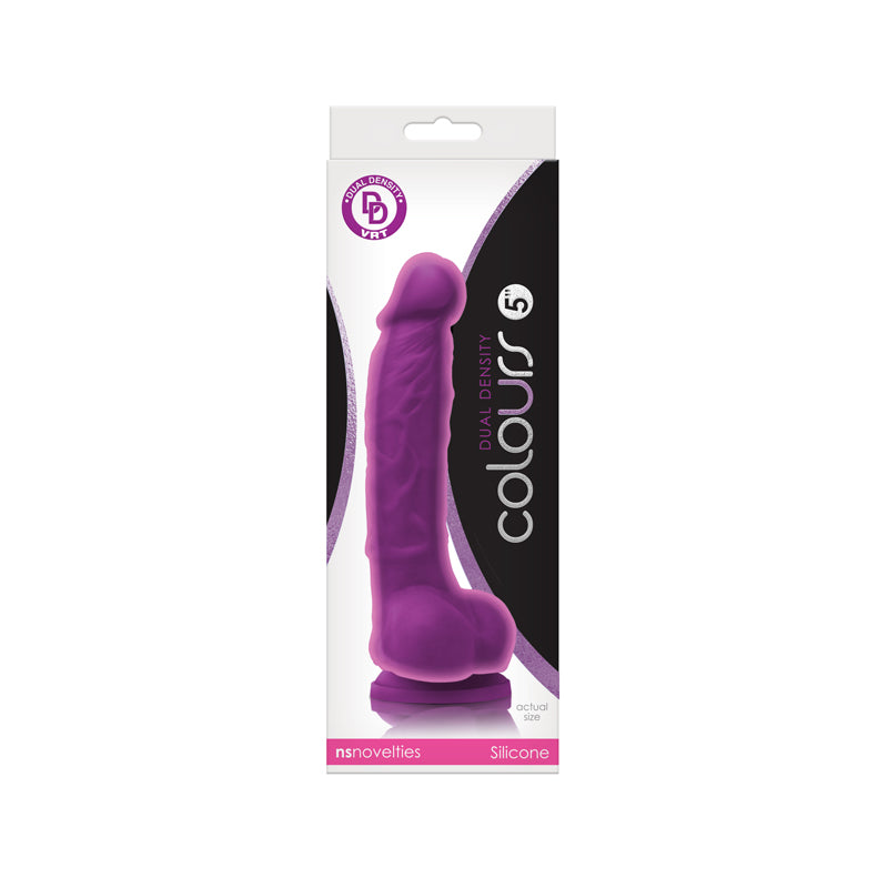 NS Novelties Colours Dual Density 135 MM 5 Inch Dildo Pink or Purple