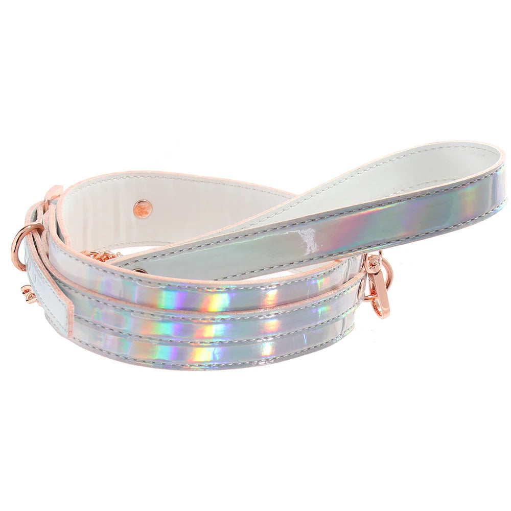 NS Novelties Cosmo Bondage Collar & Leash Rainbow