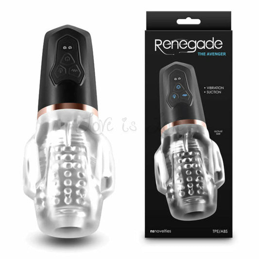 NS Novelties Renegade Avenger Automatic Masturbator Black (Limited Per