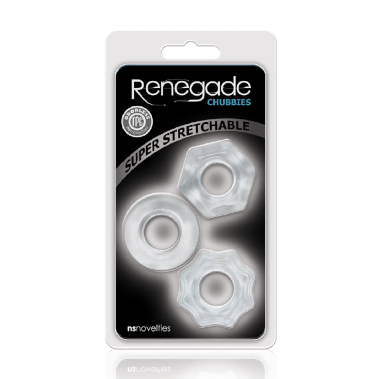NS Novelties Renegade Chubbies Cock Ring Clear