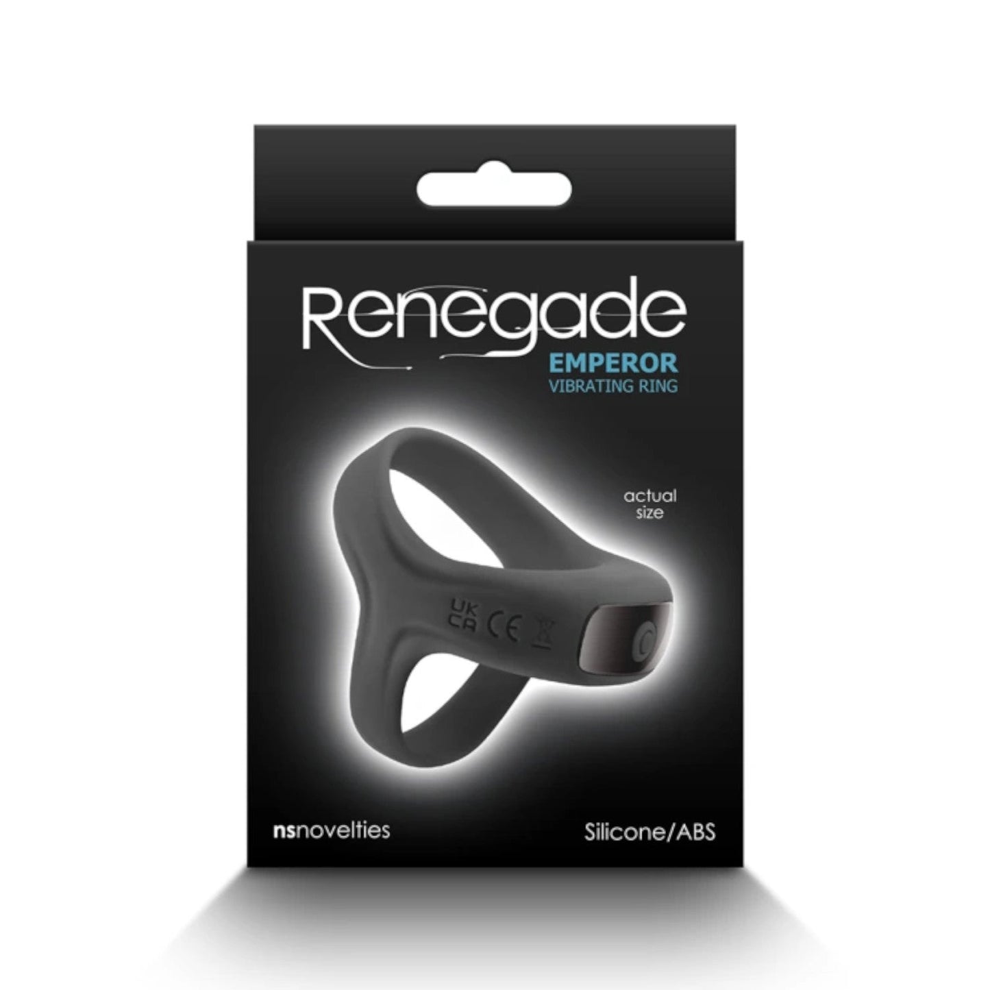 NS Novelties Renegade Emperor Vibrating Silicone Ring Black
