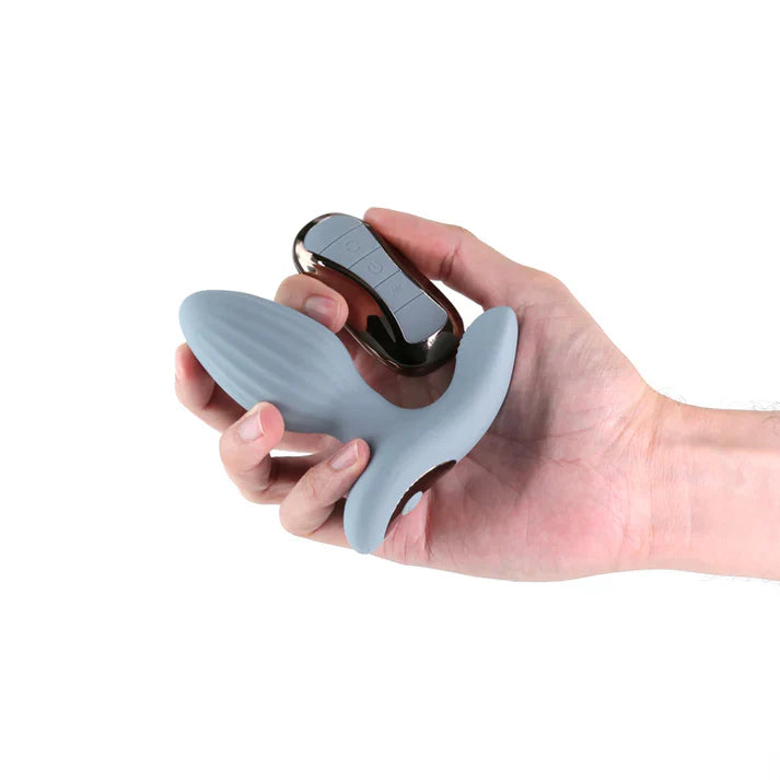 NS Novelties Renegade Summit Gyrating Plug with Remote Gray
