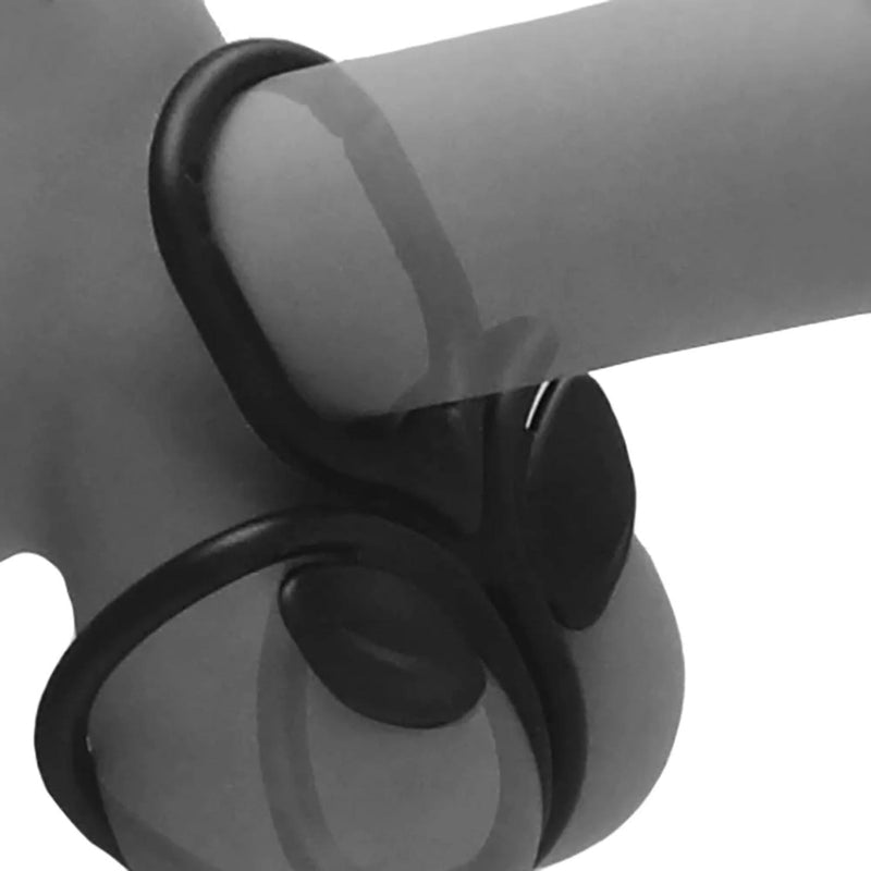 Nasstoys My Cockring The Triad Cockring & Ball Cinch Black