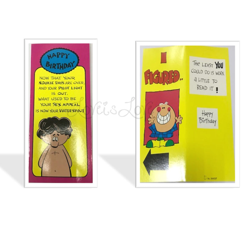 Naughty Birthday Card For Boyfriend, Girlfriend, Husband, Fianc��, Wife, or Significant