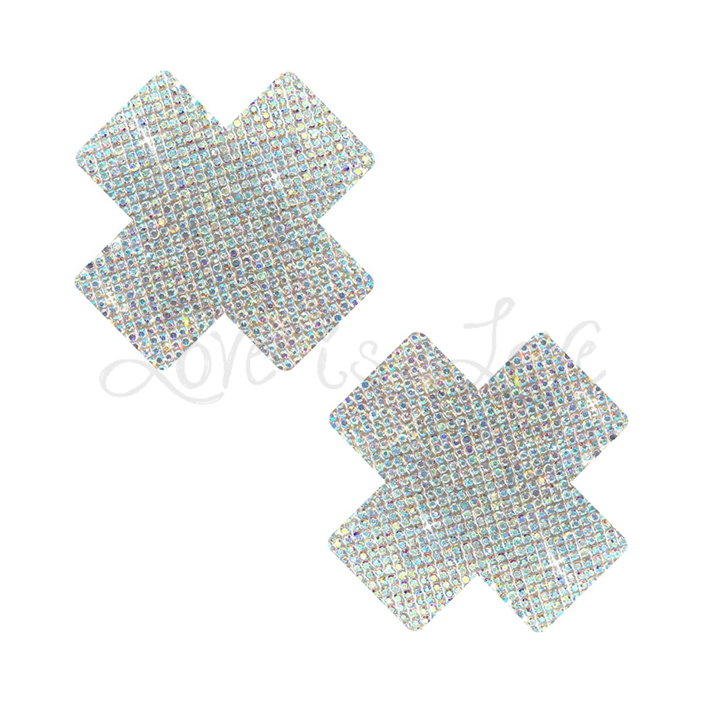 Neva Nude Pasty Razzle Dazzle Crystal Jewel Sparkle X Factor Nipple Cover Pasties