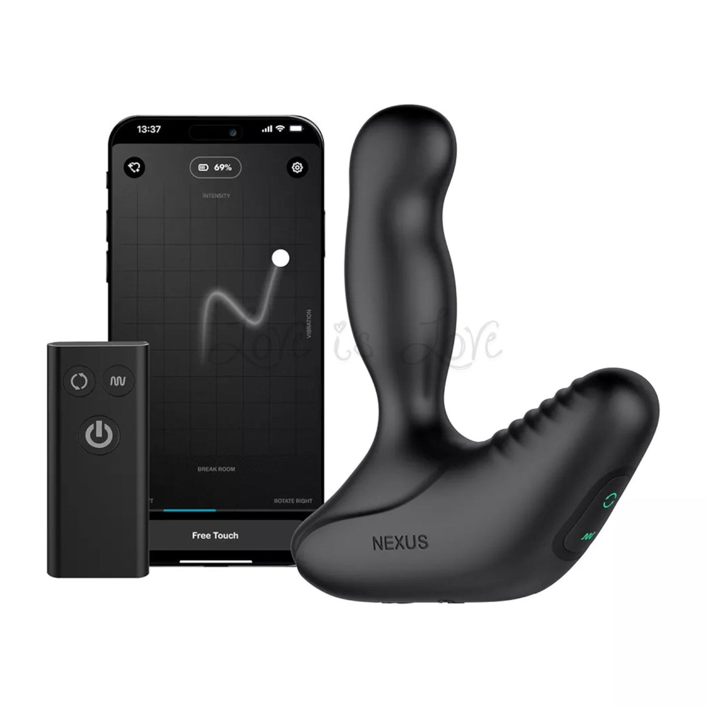 Nexus Revo Stealth Rotating Prostate Massager Bluetooth App Enabled and Remote Controlled (Latest Edition)