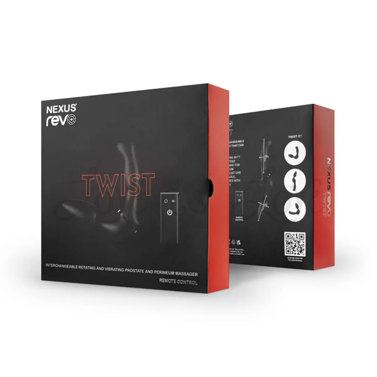 Nexus Revo Twist Interchangeable Rotating and Vibrating Prostate And Perineum Massager