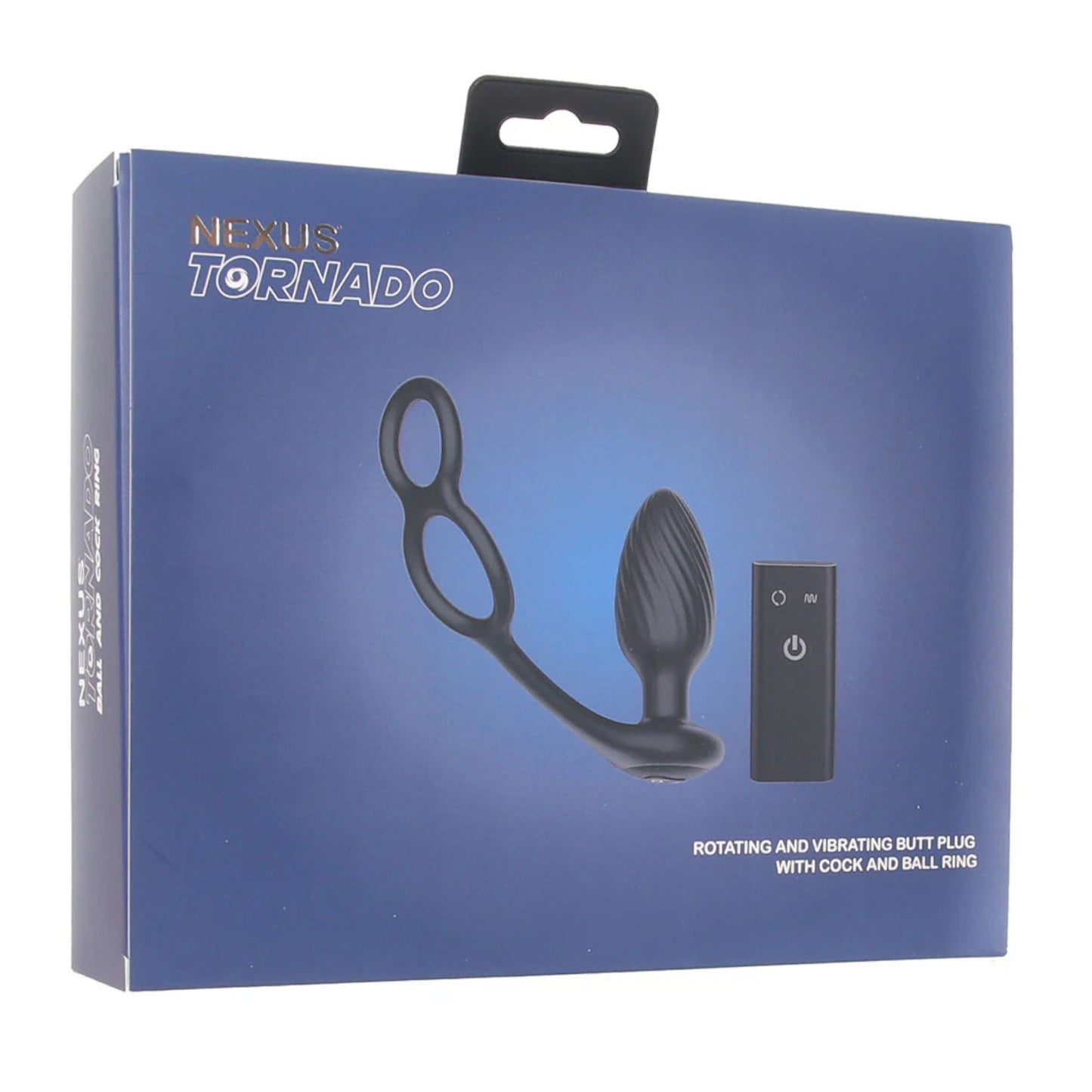 Nexus Tornado Rotating and Vibrating Butt Plug With Cock & Ball Ring