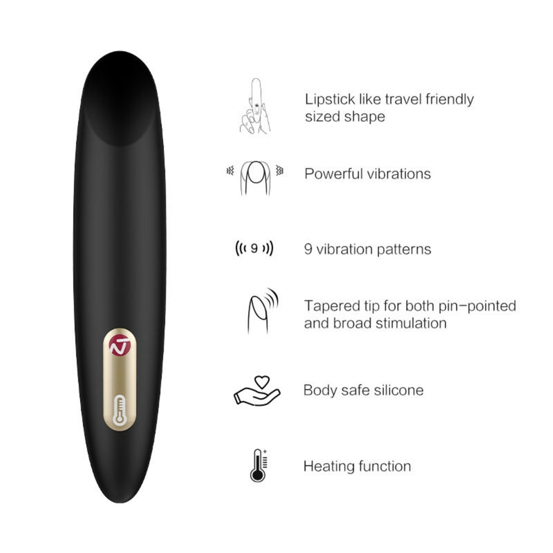 Nomi Tang Samba Heating Bullet Vibrator Black