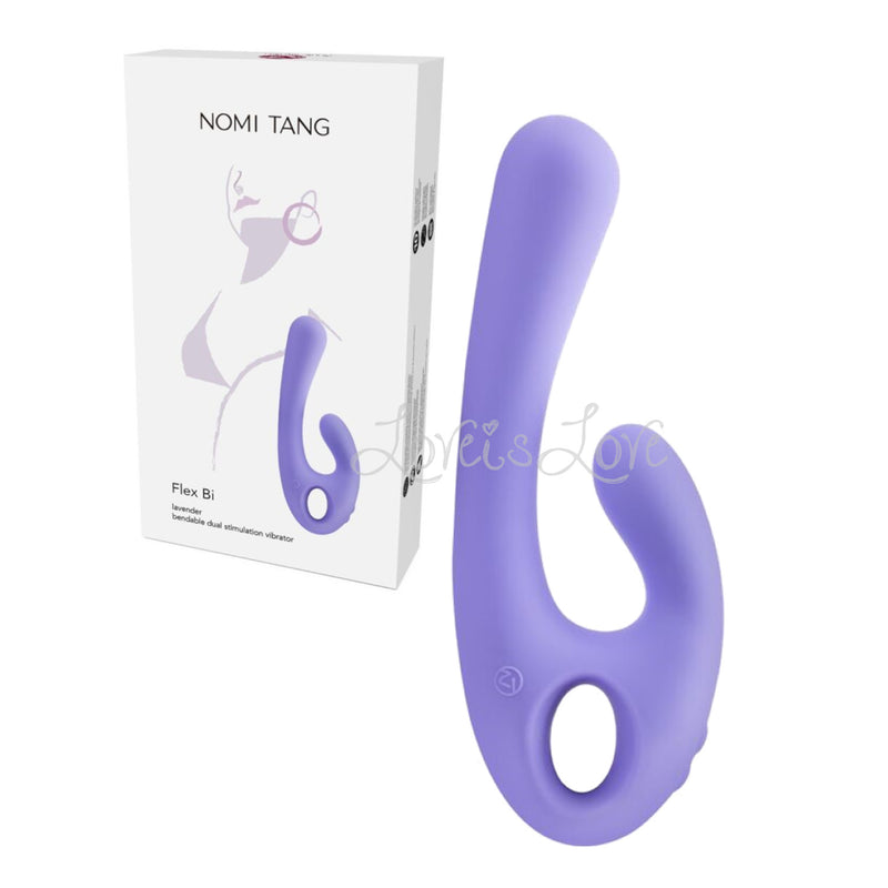 Nomi Tang Flex Bi Bendable Dual Stimulation Vibrator Lavender or Pink  [Limited Period Sale]