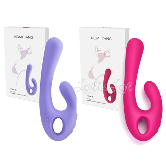 Nomi Tang Flex Bi Bendable Dual Stimulation Vibrator Lavender or Pink  [Limited Period Sale]