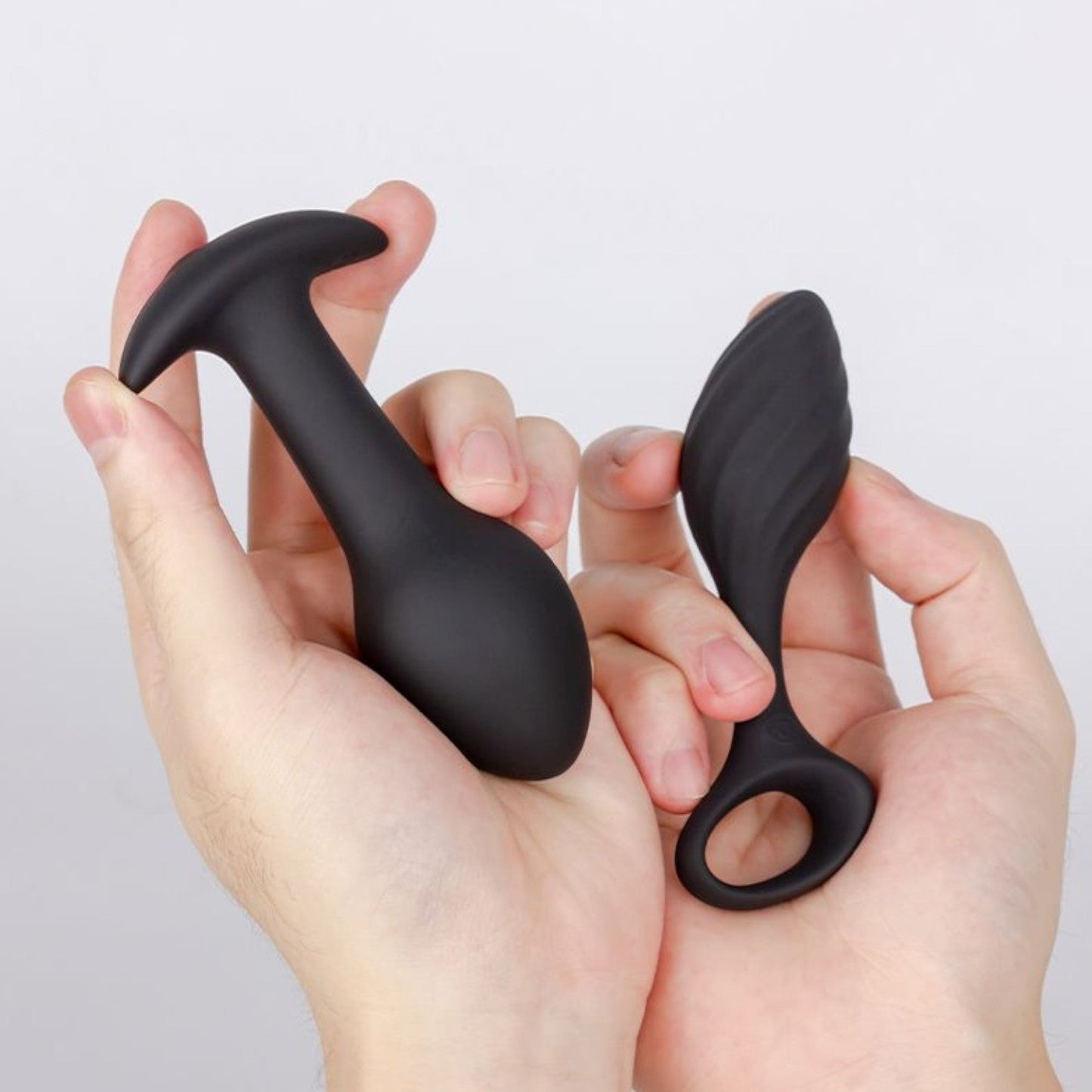 Nomi Tang Fun Plug Set Rechargeable Anal Vibrator Black (New Anal Set of 2 - Best Seller!)