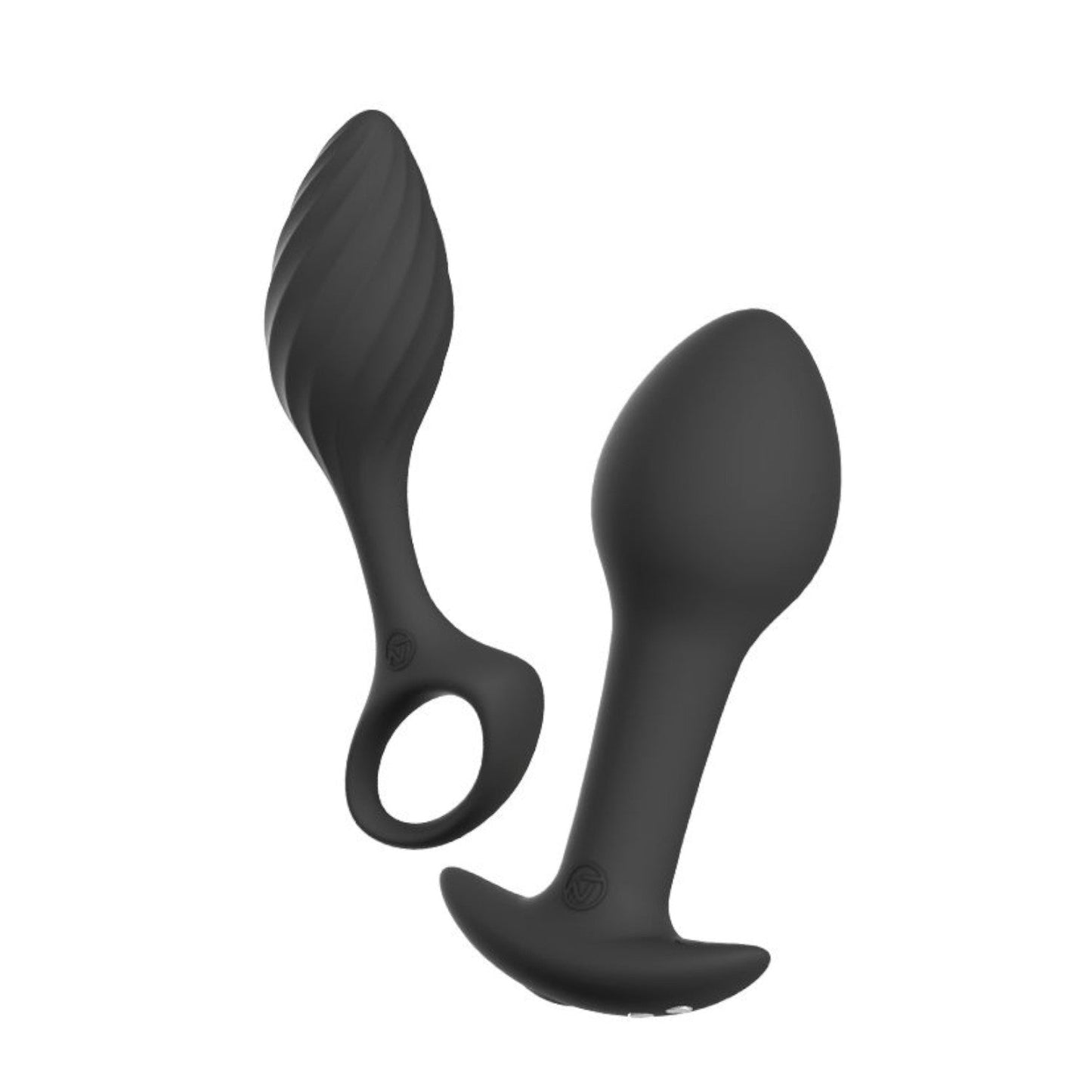 Nomi Tang Fun Plug Set Rechargeable Anal Vibrator Black (New Anal Set of 2 - Best Seller!)