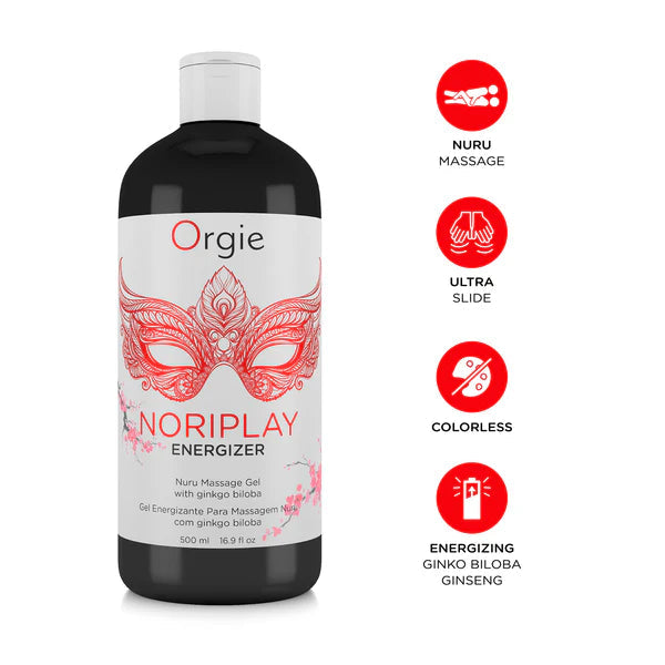 Orgie Noriplay Nuru Massage Gel Energizer or Ultra Slide 500 ML 16.9 FL OZ
