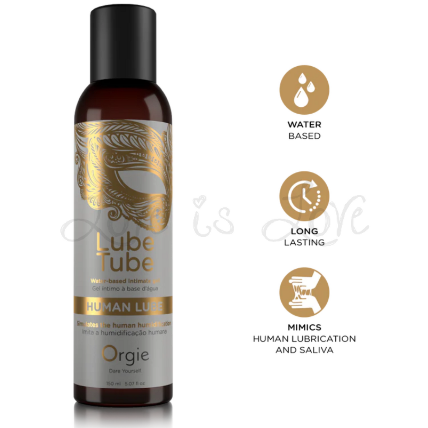 Orgie Lube Tube Human Lube Water-Based Intimate Gel 150 ML (Exp 03/2027)(Limited Period Sale)