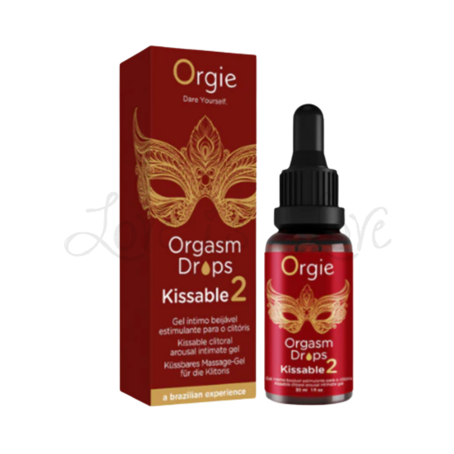 Orgie Orgasm Drops Kissable 2 Clitoral Intimate Gel 30 ML 1 FL OZ (Strong Stimulation)