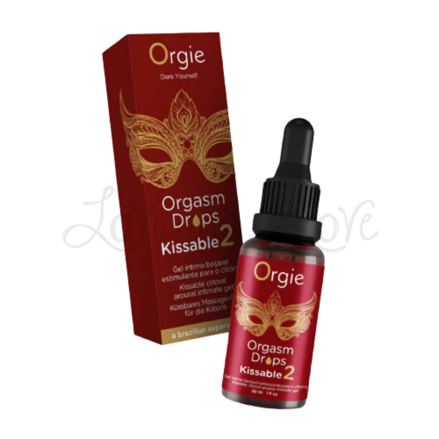 Orgie Orgasm Drops Kissable 2 Clitoral Intimate Gel 30 ML 1 FL OZ (Strong Stimulation)